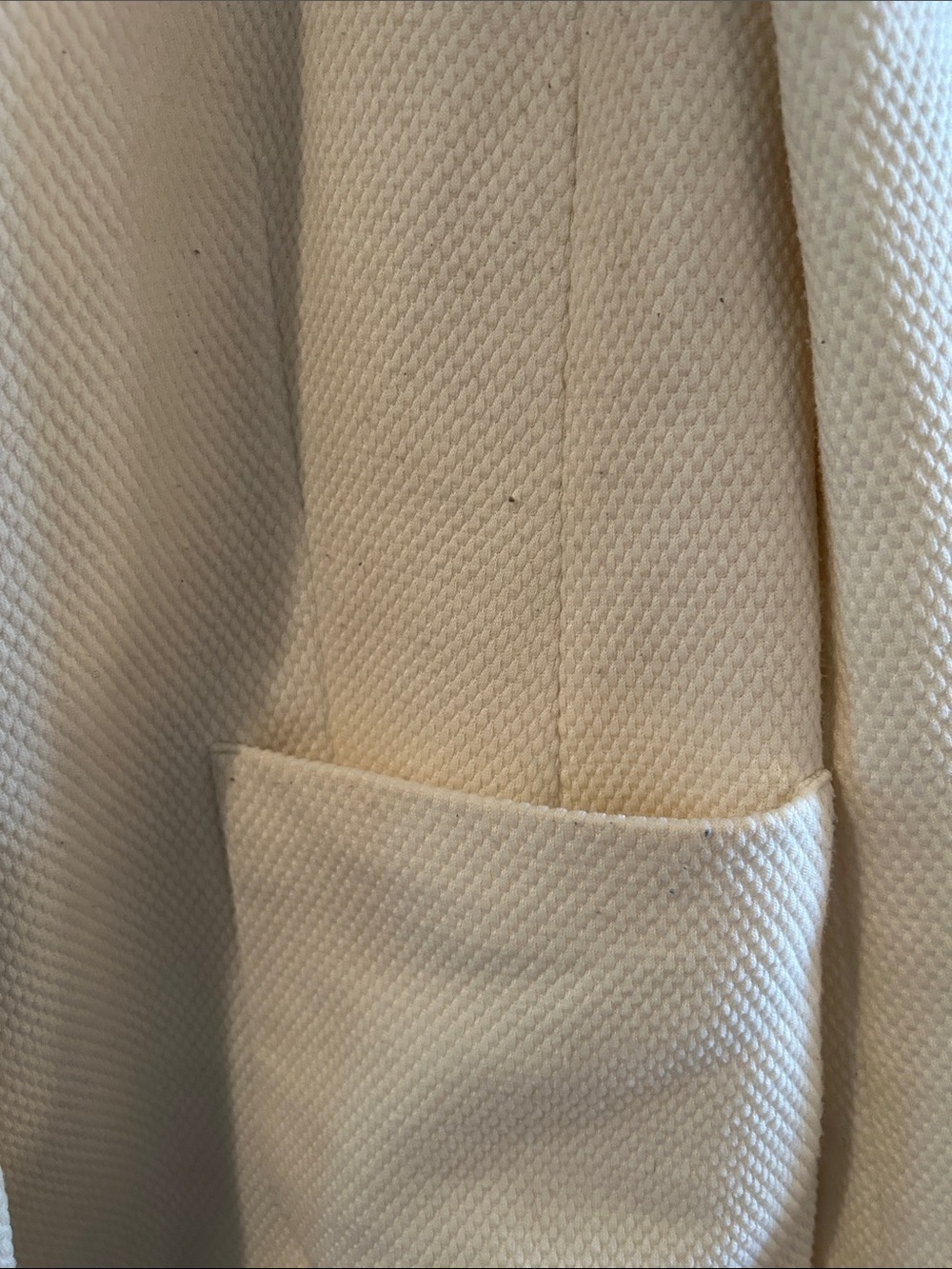 Talbots Cream Textured Two-Button Blazer - Picture 4 of 12